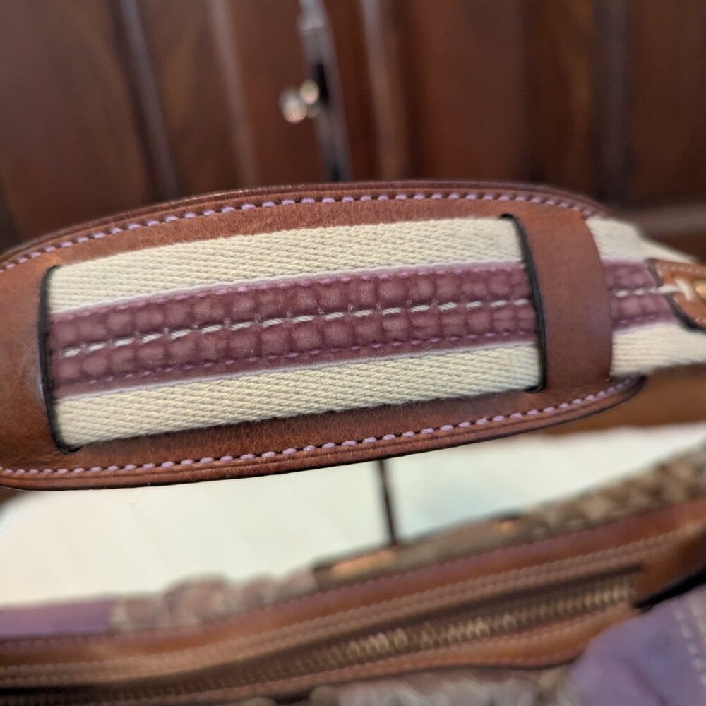 Coach Patchwork Hobo Suede Canvas Leather 10019 Y2k V… - Gem